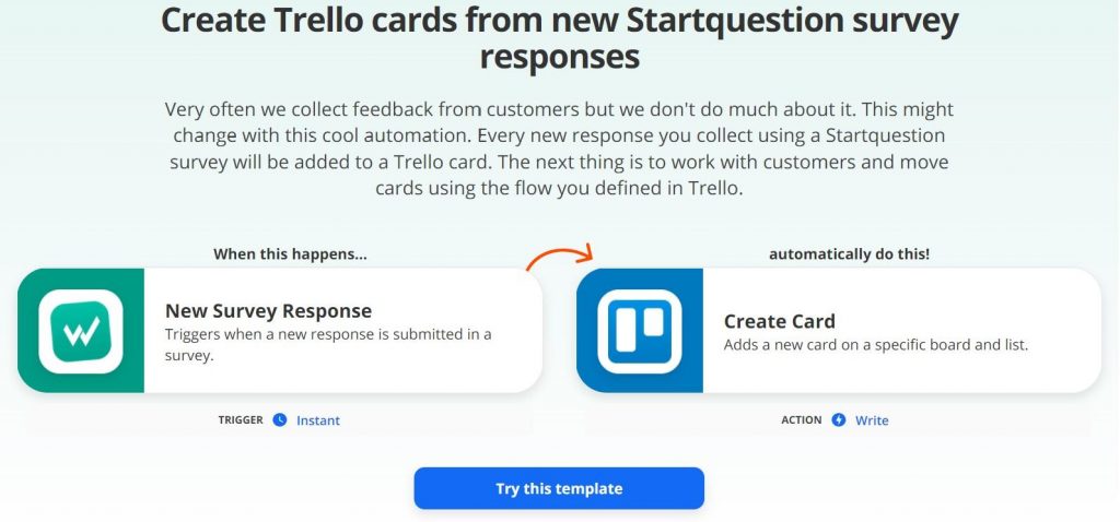 Online surveys for Trello