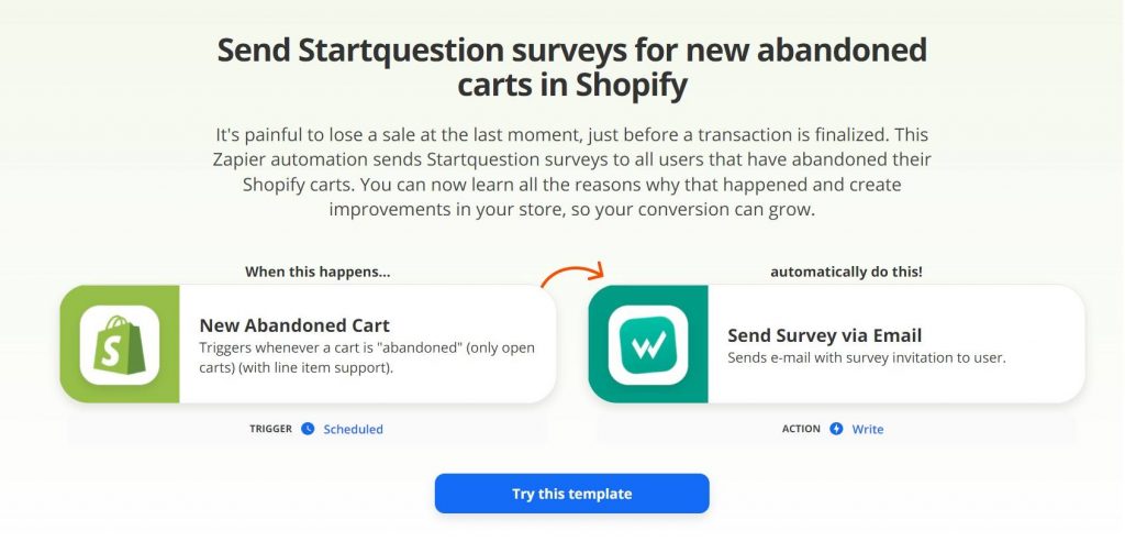 How to ask customers why they abandon carts.