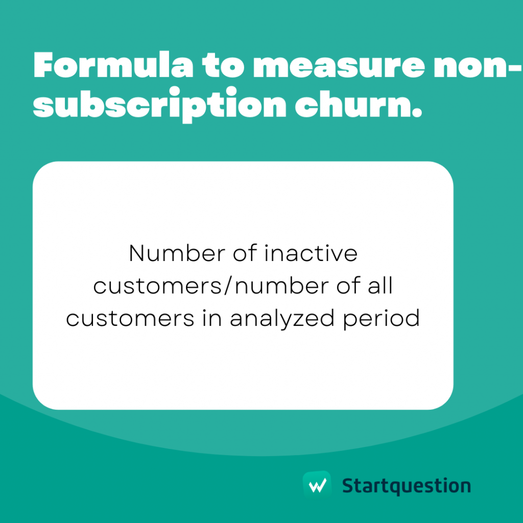 Learn how to measue non-subscription churn rate