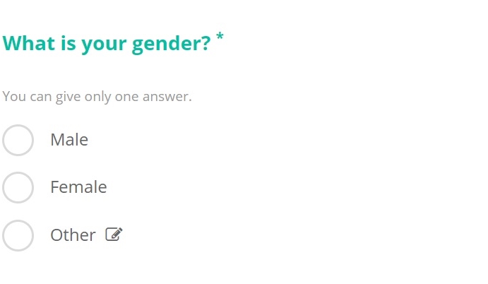 gender question survey